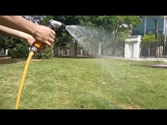 Металлический многоцелевой шланг с дымовой розеткой и стиральным пистолетом с передним клапаном управления спусковым механизмом