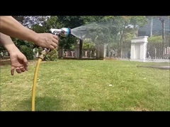 Металлический 8-режимный садовый шланг с соприкосновением с нижним давлением с передним пусковым управлением